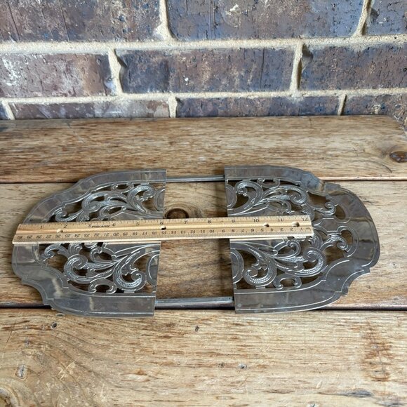 Vintage Manning Bowman Expandable Silver Plated Trivet Hot Plate READ - Picture 9 of 13